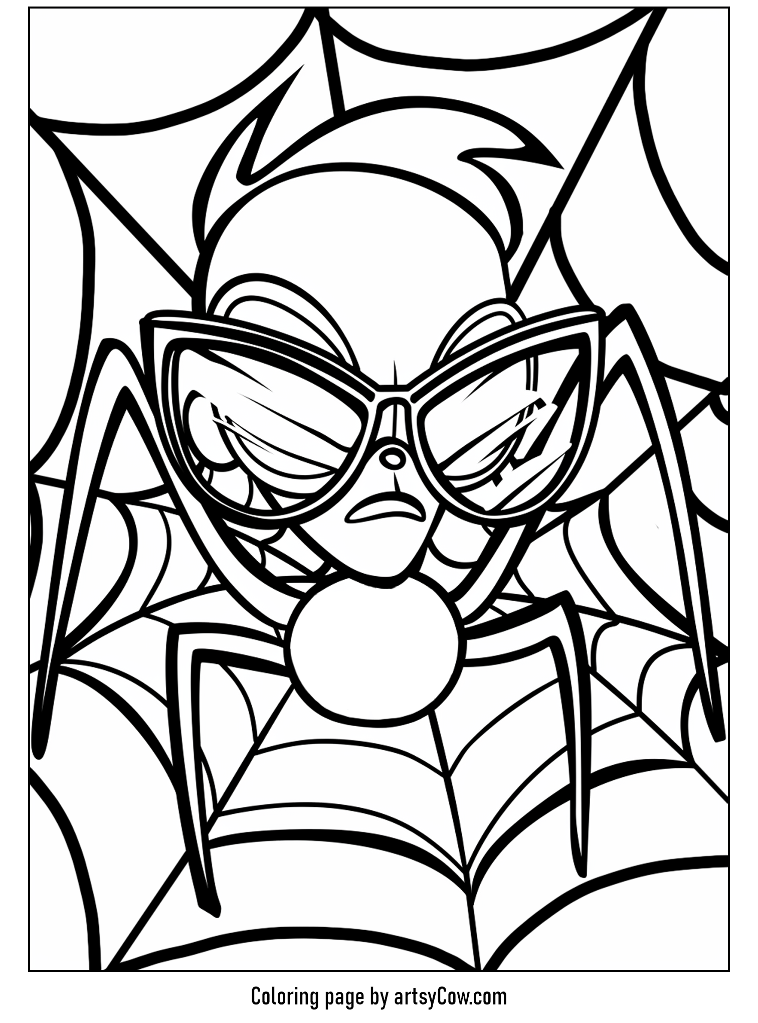 Spider in Cool Sunglasses